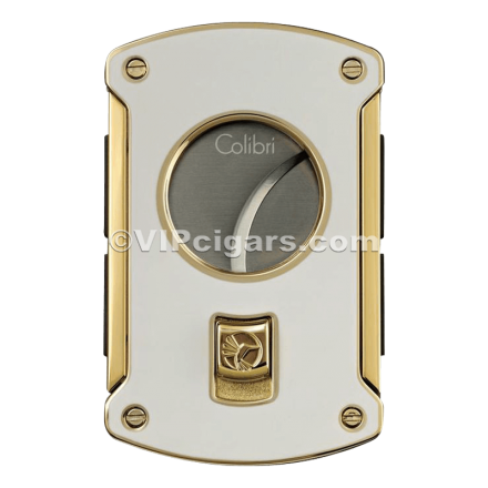 Colibri Slice Double Bladed Cutter White and Gold
