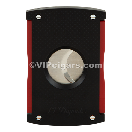 St Dupont Cutter Maxijet - Matte Black & Red